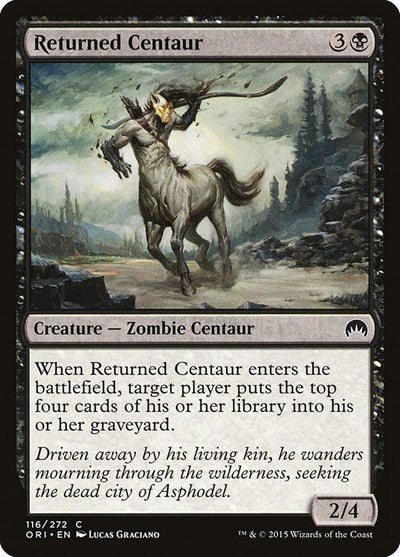 2015 Magic: The Gathering: Magic Origins (ORI) - Returned Centaur (#116, Common) (, Moderately Played)