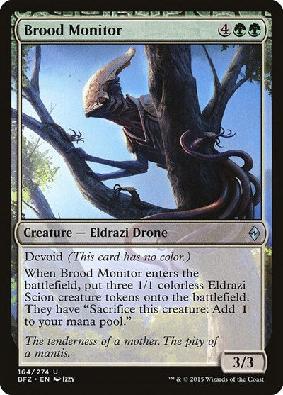 2015 Magic: The Gathering: Battle for Zendikar (BFZ) - Brood Monitor (#164, Uncommon) (, Near Mint)