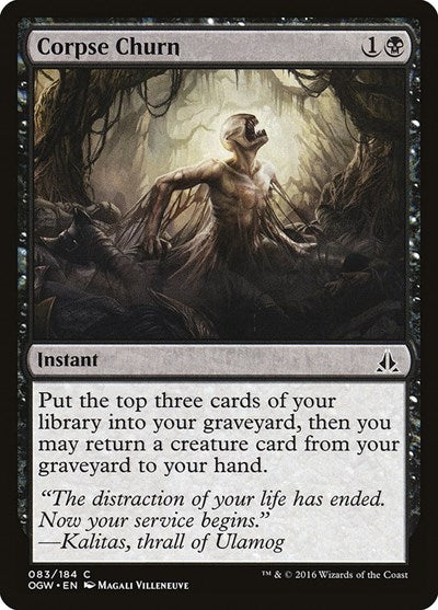 2016 Magic: The Gathering: Oath of the Gatewatch (OGW) - Corpse Churn (#83, Common) (, Moderately Played)