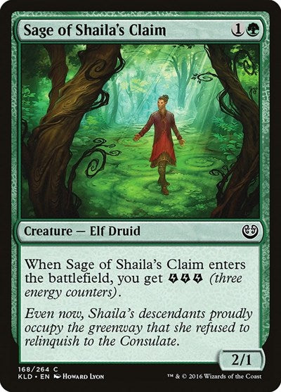 2016 Magic: The Gathering: Kaladesh (KLD) - Sage of Shailas Claim (#168, Common) (, Lightly Played)