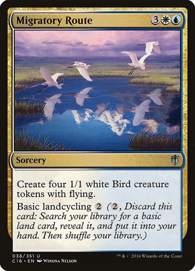 2016 Magic: The Gathering: Commander 2016 (C16) - Migratory Route (#38, Uncommon) (, Moderately Played)