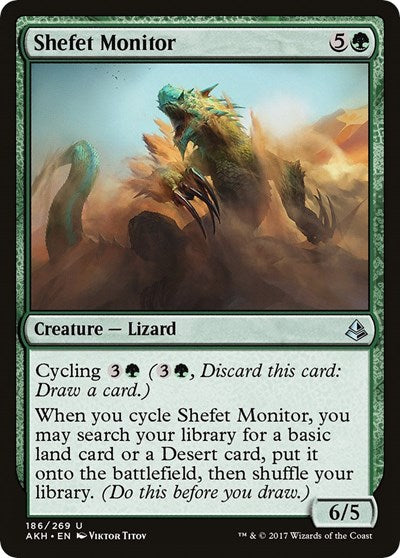 2017 Magic: The Gathering: Amonkhet (AKH) - Shefet Monitor (#186, Uncommon) (, Lightly Played)