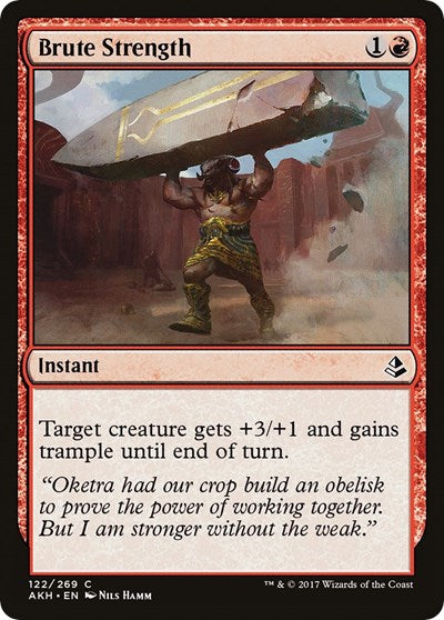 2017 Magic: The Gathering: Amonkhet (AKH) - Brute Strength (#122, Common) (, Lightly Played)