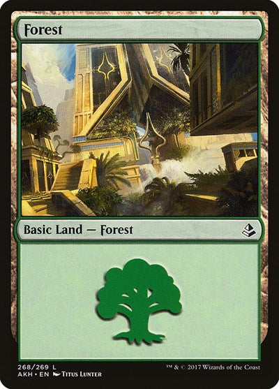 2017 Magic: The Gathering: Amonkhet (AKH) - Forest 268 (#268, Land) (, Near Mint)