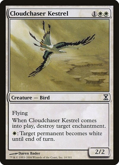 2006 Magic: The Gathering: Time Spiral (TSP) - Cloudchaser Kestrel (#10, Common) (, Moderately Played)