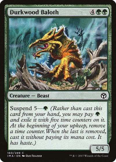 2017 Magic: The Gathering: Iconic Masters (IMA) - Durkwood Baloth (#160, Common) (, Lightly Played)