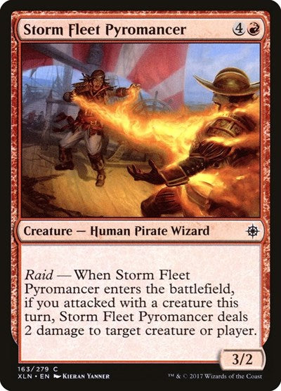 2017 Magic: The Gathering: Ixalan (XLN) - Storm Fleet Pyromancer (#163, Common) (, Near Mint)