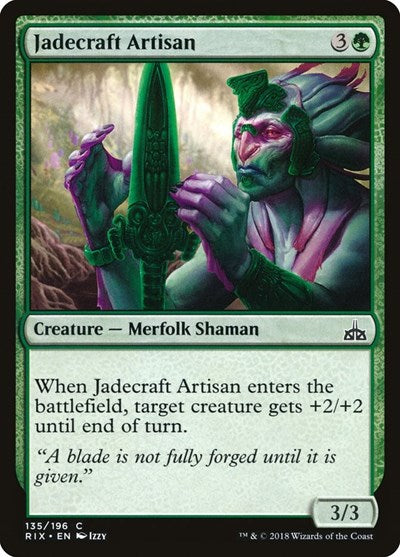 2018 Magic: The Gathering: Rivals of Ixalan (RIX) - Jadecraft Artisan (#135, Common) (, Lightly Played)
