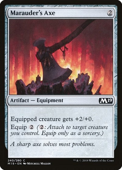 2018 Magic: The Gathering: Core Set 2019 (M19) - Marauders Axe (#240, Common) (, Lightly Played)