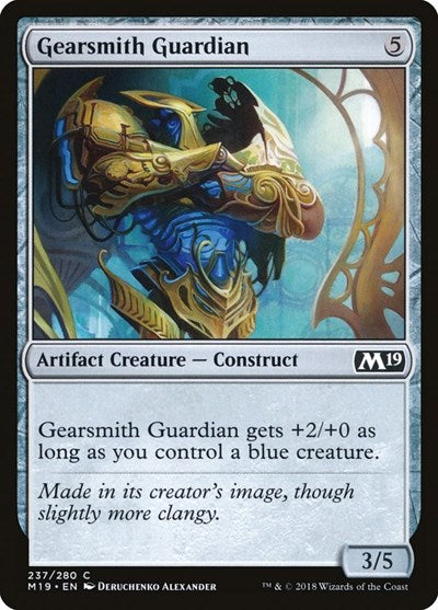 2018 Magic: The Gathering: Core Set 2019 (M19) - Gearsmith Guardian (#237, Common) (, Lightly Played)