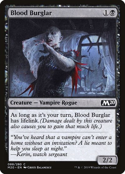 2019 Magic: The Gathering: Core Set 2020 (M20) - Blood Burglar (#88, Common) (, Near Mint)