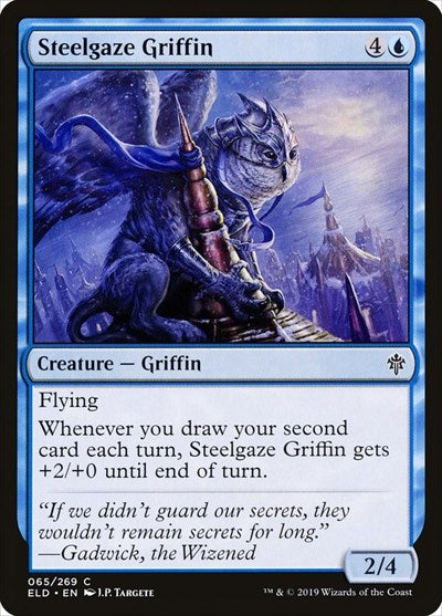 2019 Magic: The Gathering: Throne of Eldraine (ELD) - Steelgaze Griffin (#65, Common) (, Near Mint)