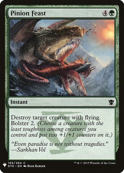 2026 Magic: The Gathering: The List Reprints (LIST) - Pinion Feast (#195, Common) (, Lightly Played)