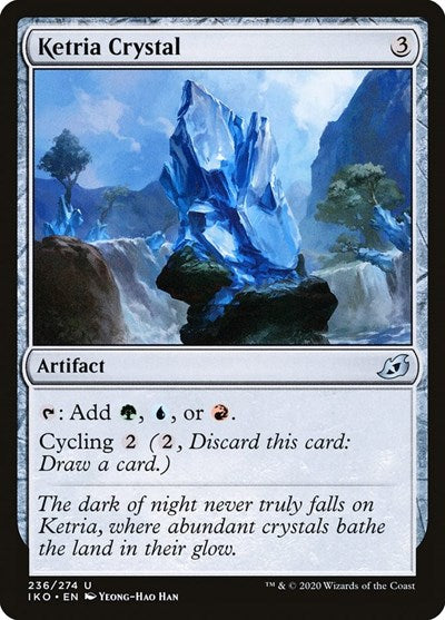 2020 Magic: The Gathering: Ikoria: Lair of Behemoths (IKO) - Ketria Crystal (#236, Uncommon) (, Near Mint)