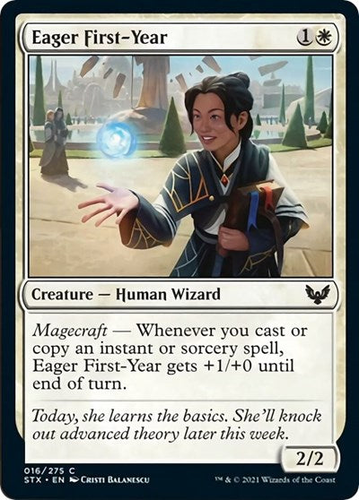 2021 Magic: The Gathering: Strixhaven: School of Mages (STX) - Eager First Year (#16, Common) (, Near Mint)