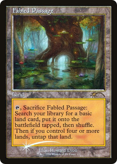 2026 Magic: The Gathering: WPN & Gateway Promos (WPN) - Fabled Passage (Retro Frame) (#1, Rare) (Foil, Lightly Played)