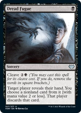 2021 Magic: The Gathering: Innistrad: Crimson Vow (VOW) - Dread Fugue (#107, Uncommon) (, Lightly Played)
