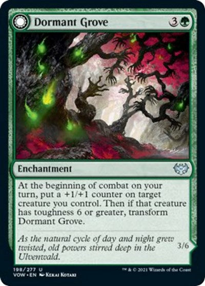 2021 Magic: The Gathering: Innistrad: Crimson Vow (VOW) - Dormant Grove (#198, Uncommon) (, Near Mint)