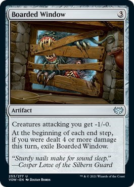 2021 Magic: The Gathering: Innistrad: Crimson Vow (VOW) - Boarded Window (#253, Uncommon) (, Near Mint)