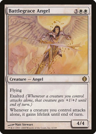 2008 Magic: The Gathering: Shards of Alara (ALA) - Battlegrace Angel (#6, Rare) (, Near Mint)