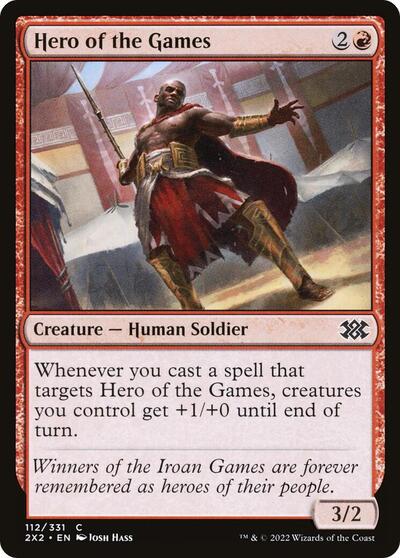 2022 Magic: The Gathering: Double Masters 2022 (2X2) - Hero of the Games (#112, Common) (, Near Mint)