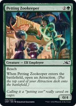 2022 Magic: The Gathering: Unfinity (UNF) - Petting Zookeeper (#150, Common) (, Near Mint)