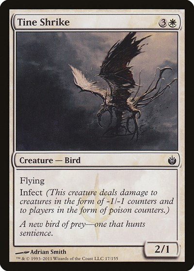 2011 Magic: The Gathering: Mirrodin Besieged (MBS) - Tine Shrike (#17, Common) (, Lightly Played)