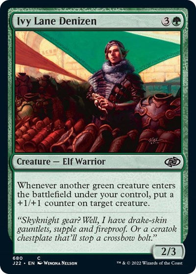 2022 Magic: The Gathering: Jumpstart 2022 (J22) - Ivy Lane Denizen (#680, Common) (, Near Mint)