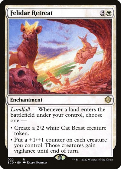 2022 Magic: The Gathering: Starter Commander Decks (SCD) - Felidar Retreat (#22, Rare) (, Near Mint)