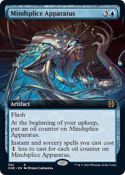2023 Magic: The Gathering: Phyrexia: All Will Be One (ONE) - Mindsplice Apparatus Extended Art (#382, Rare) (, Near Mint)