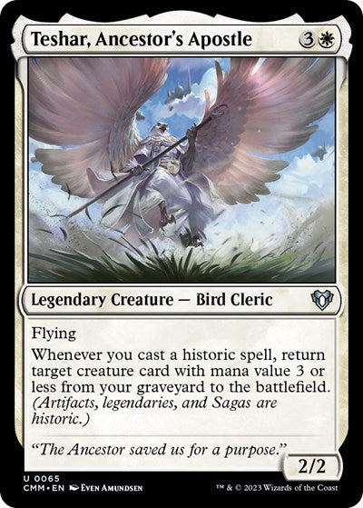 2023 Magic: The Gathering: Commander Masters (CMM) - Teshar, Ancestor's Apostle (#65, Uncommon) (, Near Mint)
