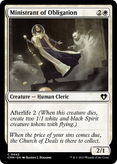 2023 Magic: The Gathering: Commander Masters (CMM) - Ministrant of Obligation (#43, Common) (, Near Mint)