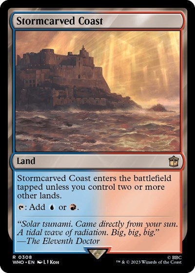 2023 Magic: The Gathering: Universes Beyond: Doctor Who (WHO) - Stormcarved Coast (#308, Rare) (, Near Mint)