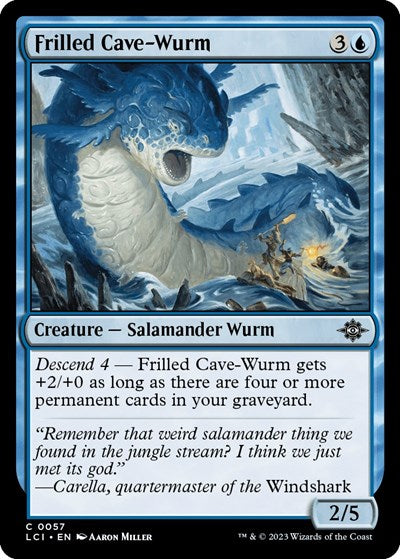 2023 Magic: The Gathering: The Lost Caverns of Ixalan (LCI) - Frilled Cave-Wurm (#57, Common) (, Near Mint)