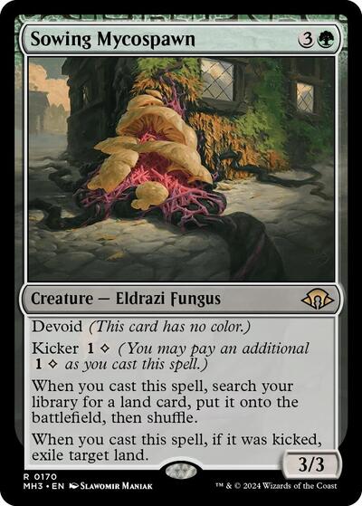 2024 Magic: The Gathering: Modern Horizons 3 (MH3) - Sowing Mycospawn (#170, Rare) (, Lightly Played)