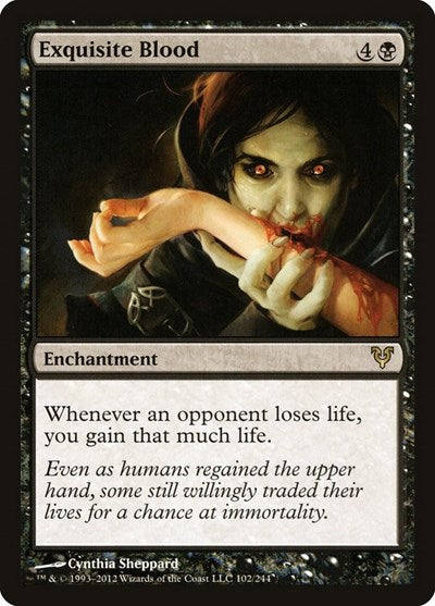 2012 Magic: The Gathering: Avacyn Restored (AVR) - Exquisite Blood (#102, Rare) (, Near Mint)