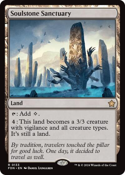 2024 Magic: The Gathering: Foundations (FDN) - Soulstone Sanctuary (#133, Rare) (, Lightly Played)