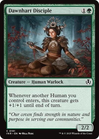 2025 Magic: The Gathering: Innistrad Remastered (INR) - Dawnhart Disciple (#191, Common) (, Moderately Played)
