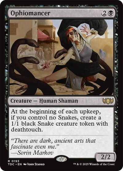 2025 Magic: The Gathering: Commander: Tarkir: Dragonstorm (TDC) - Ophiomancer (#193, Rare) (, Near Mint)