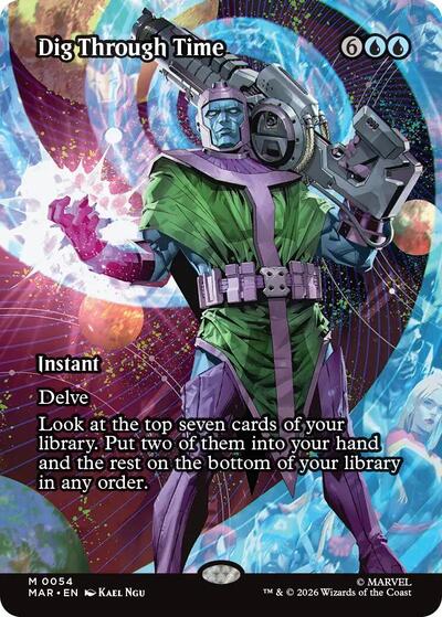2025 Magic: The Gathering: Marvel Universe Eternal-Legal (MAR) - Dig Through Time (Borderless) (#54, Mythic Rare) (, Near Mint)