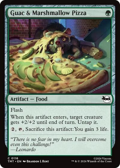 2026 Magic: The Gathering: Teenage Mutant Ninja Turtles (TMT) - Guac & Marshmallow Pizza (#116, Common) (, Lightly Played)