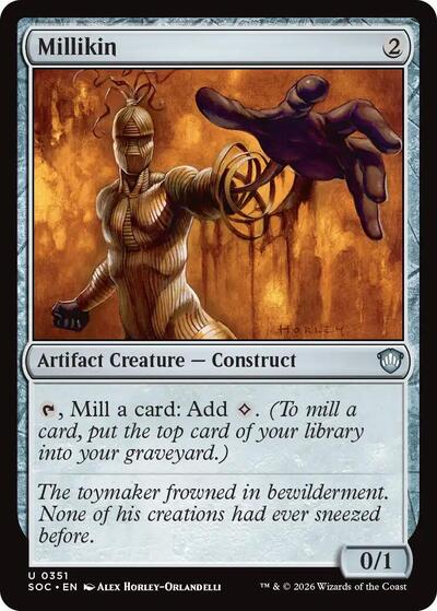 2026 Magic: The Gathering: Commander: Secrets of Strixhaven (SOC) - Millikin (#351, Uncommon) (, Near Mint)