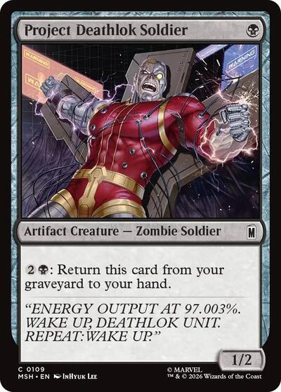 2026 Magic: The Gathering: Marvel Super Heroes (MSH) - Project Deathlok Soldier (#109, Common) (, Near Mint)
