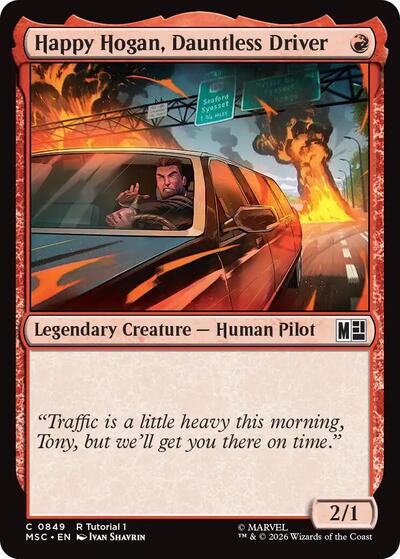 2026 Magic: The Gathering: Commander: Marvel Super Heroes (MSC) - Happy Hogan, Dauntless Driver (0849) (#849, Common) (, Near Mint)