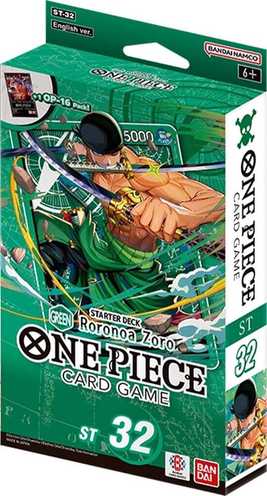 One Piece TCG Starter Deck 32 — Green Roronoa Zoro