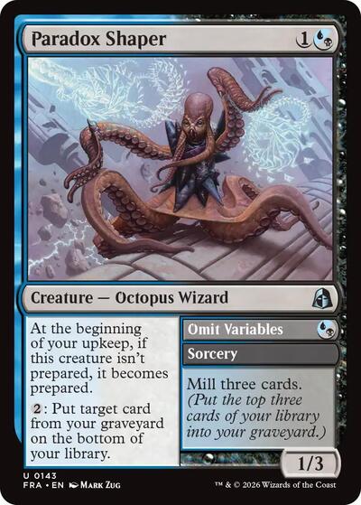 2026 Magic: The Gathering: Reality Fracture (FRA) - Paradox Shaper (#143, Uncommon) (, Near Mint)
