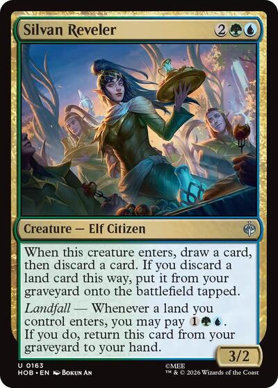 2026 Magic: The Gathering: The Hobbit (HOB) - Silvan Reveler (#163, Uncommon) (, Near Mint)