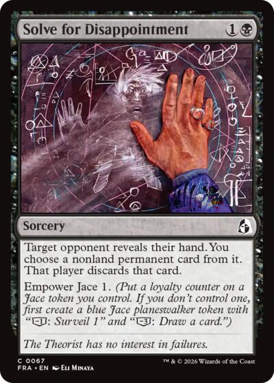 2026 Magic: The Gathering: Reality Fracture (FRA) - Solve for Disappointment (#67, Common) (, Near Mint)