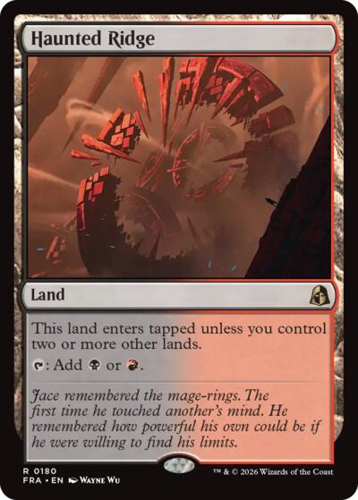 2026 Magic: The Gathering: Reality Fracture (FRA) - Haunted Ridge (#180, Rare) (, Near Mint)