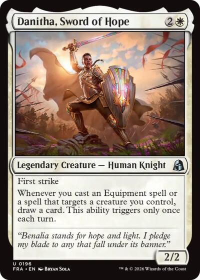 2026 Magic: The Gathering: Reality Fracture (FRA) - Danitha Sword of Hope (#196, Uncommon) (, Near Mint)